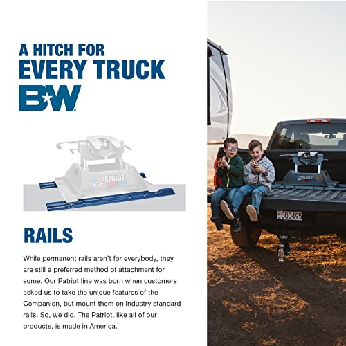 B&W Trailer Hitches Patriot 16K Rail Mounted Fifth Wheel Hitch - RVK3200