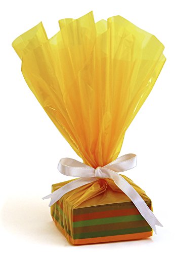 Hygloss Products Cellophane Roll – Cellophane Wrap for Crafts, Gifts, and Baskets 20 Inch x 12.5 Feet, Yellow, Model: n/a