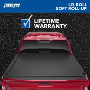 Tonno Pro Lo Roll, Soft Roll-up Truck Bed Tonneau Cover | LR-1030 | Fits 2007 - 2013, 2014 HD Chevy/GMC Silverado/Sierra 1500/2500/3500 6' 7" Bed (78.7")