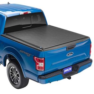 tonno pro lo roll, soft roll-up truck bed tonneau cover | lr-3045 | fits 2015 - 2020 ford f-150 5' 7" bed (67")