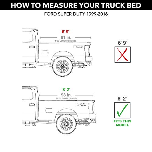 Tonno Pro Lo Roll, Soft Roll-up Truck Bed Tonneau Cover | LR-3030 | Fits 1999 - 2007 Ford F-250/350 Super Duty 8' Bed (96")