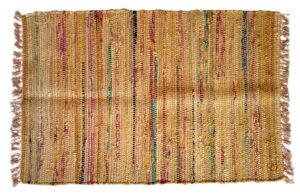 sturbridge country rag rug in mustard 24" x 36"