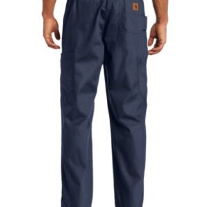 Carhartt Men's Tall Ripstop Multi-Cargo Scrub Pant, Navy, Large/Tall