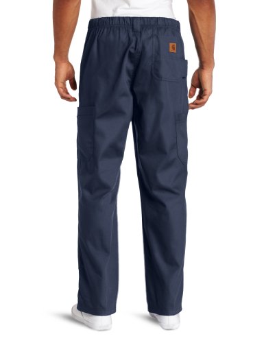 Carhartt Men's Tall Ripstop Multi-Cargo Scrub Pant, Navy, Large/Tall