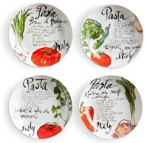 Rosanna Pasta Italiana Dipping Dish, Set of 4, White, Small