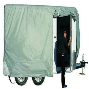 adco 46002 sfs aqua-shed bumper-pull horse trailer cover - 10'1" to 12'