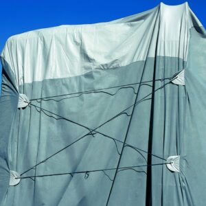 ADCO 46002 SFS Aqua-Shed Bumper-Pull Horse Trailer Cover - 10'1" to 12'