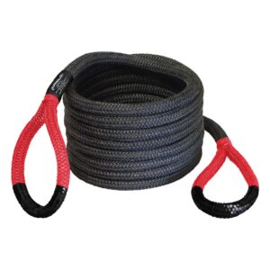 bubba rope power stretch recovery rope, 7/8” x 30 ft. – heavy-duty vehicle recovery rope: 28,600 lbs. breaking strength - red
