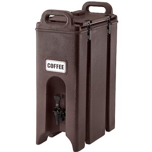 cambro 500lcd131 camtainer brown 4.75 gal. insulated beverage server