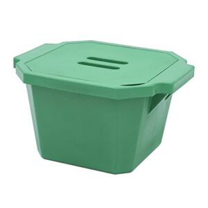 sp bel-art magic touch 2 high performance green ice bucket; 4.0 liter, with lid (m16807-4004)