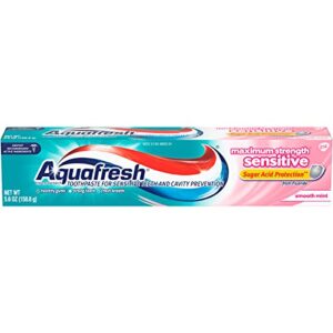 aquafresh sensitive maximum strength toothpaste 5.6 oz (pack of 6)