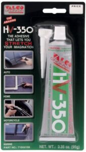 valco cincinnati 71155 hv-350 non-slump adhesive with nozzle - 3.35 oz. tube