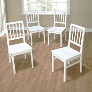 target marketing systems tms camden dining chair, white wash, set of 4
