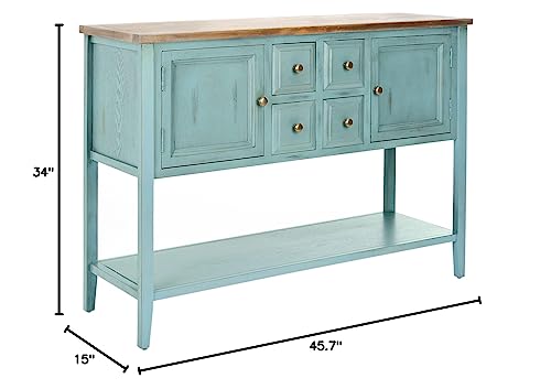 Safavieh American Homes Collection Charlotte Distressed Light Blue Sideboard