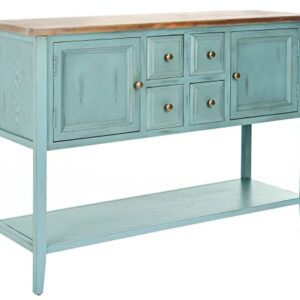 Safavieh American Homes Collection Charlotte Distressed Light Blue Sideboard