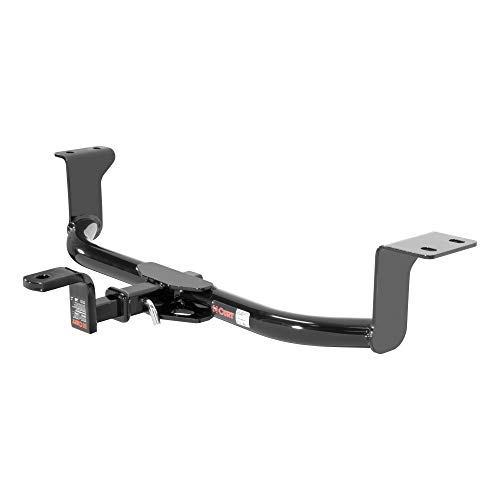 CURT 112763 Class 1 Trailer Hitch with Ball Mount, 1-1/4-In Receiver, Fits Select Toyota Prius,Black