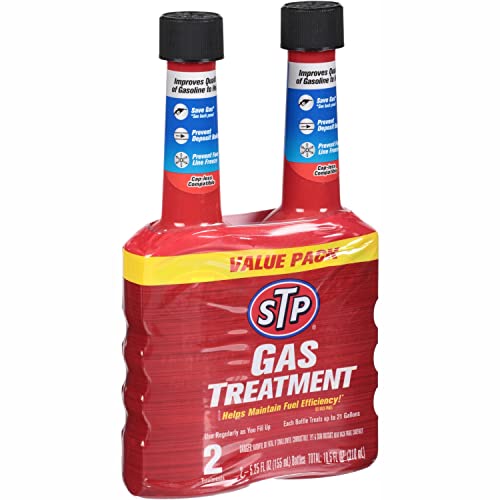 Gas Treatment, Bottled Fuel System Cleaner Improves Gas Quality, 5.25 Oz, 2 Count, STP