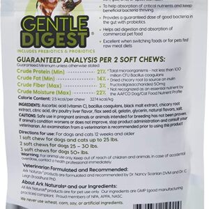 Ark Naturals Gentle Digest Soft Chews, Vet Recommended Dog and Cat Prebiotics and Probiotics, Digestive and Immune System Support, 120 Count