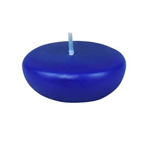zest candle 24-piece floating candles, 2.25-inch, blue