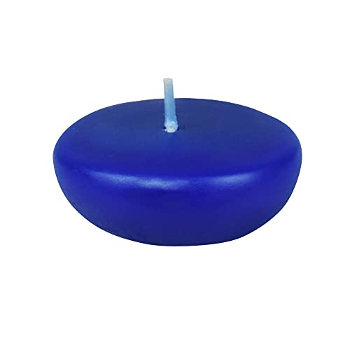 Zest Candle 24-Piece Floating Candles, 2.25-Inch, Blue