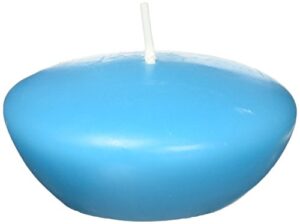 zest candle 12-piece floating candles, 3-inch, turquoise