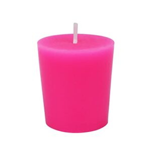 zest candle cvz-007 12-piece votive candles, hot pink