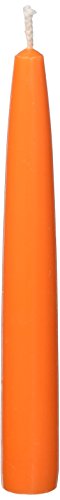 Zest Candle 12-Piece Taper Candles, 6-Inch, Orange