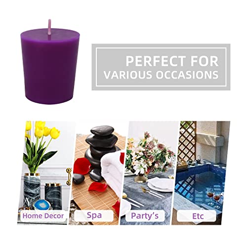 Zest Candle 12-Piece Votive Candles, Purple