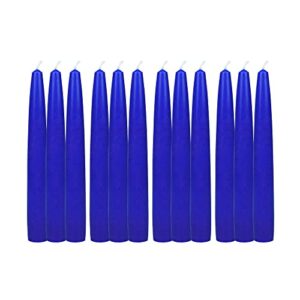 Zest Candle 12-Piece Taper Candles, 6-Inch, Blue