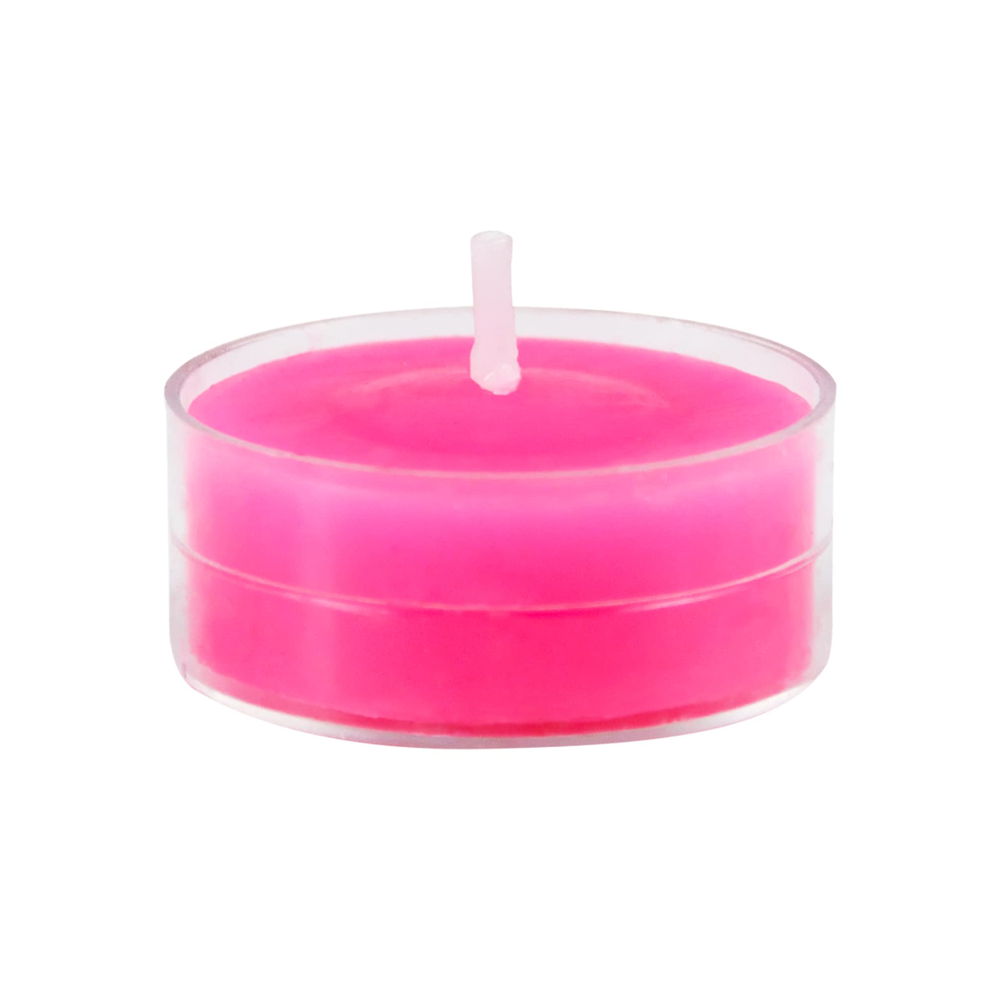 Zest Candle 50-Piece Tealight Candles, Hot Pink