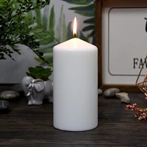 Zest Candle Pillar Candles, 3 by 6-Inch, White s