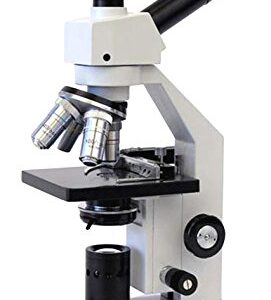 AmScope D120-MS Dual-View Compound Monocular Microscope, 40X-1000X Magnification, Brightfield, 1.25 NA Abbe Condenser, Mechanical Stage