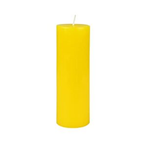 zest candle pillar candle, 2 by 6-inch, yellow