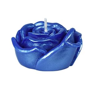 zest candle 12-piece folding candles, 3-inch, blue rose