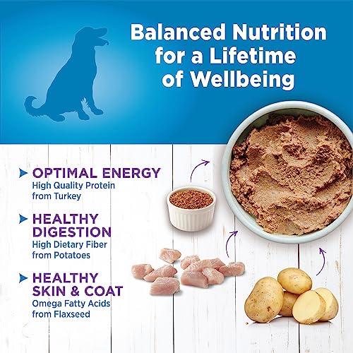 Wellness Simple Natural Wet Canned Limited Ingredient Dog Food, Turkey & Potato, 12.5-Ounce Can (Pack of 12)