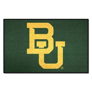 fanmats 1061 baylor bears starter mat accent rug - 19in. x 30in. | sports fan home decor rug and tailgating mat