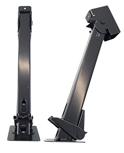 2 (Long) Telescoping Swing Down Trailer Jacks 16" to 22.5" (1,000 Pound Cap.)