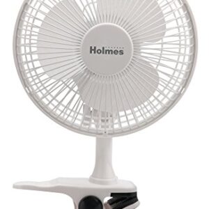 Holmes Convertible Desk & Clip Fan, White HCF0611A-WM