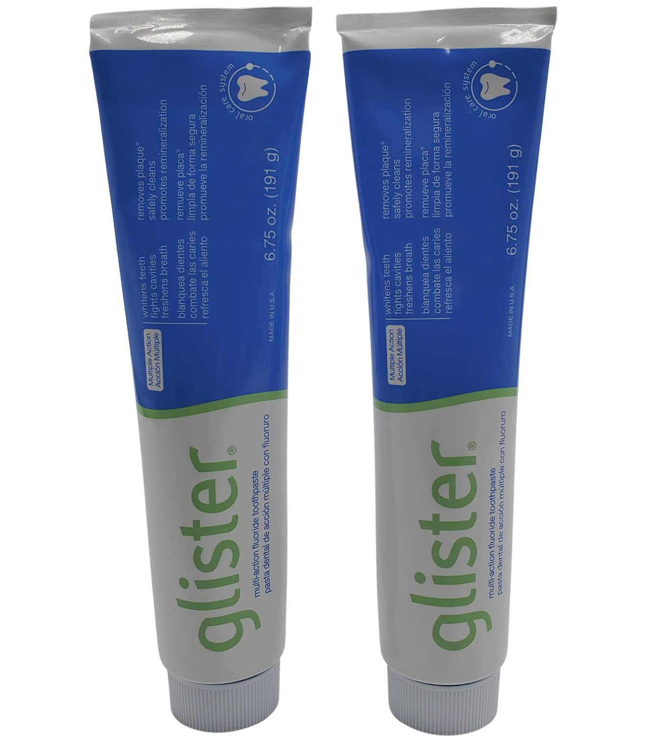 Amway 2 x GLISTER MULTI-ACTION FLUORIDE TOOTHPASTE