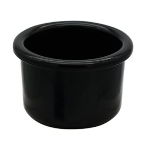 a&h tool & die crock-style black plastic bird dish 8 oz