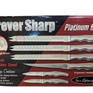 Forever Sharp Platinum Series 8 Pc Surgical Stainless Steel Knives