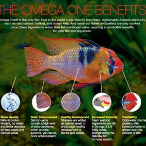 Omega One Super Color Floating Cichlid Pellets, Medium, 2 lb x1