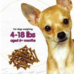 Fido Belly Bones for Dogs, 21 Yogurt Flavor Mini Dog Dental Treats (Made in USA) - 21 Count Dog Treats for Small Dogs - Plaque and Tartar Control for Fresh Breath, Digestive Health Support