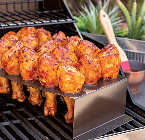 Nordic Ware 365 Indoor/Outdoor Chicken Leg Griller and Jalapeno Roaster