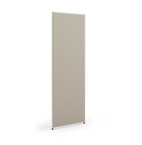 HON Verse Panel , 72"H x 48"W , Light Gray Finish , Gray Fabric