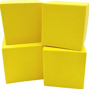 Teacher Created Resources Foam Blank Dice, 2", Pack of 4 , Yellow