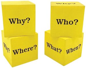 teacher created resources foam question cubes (20614)