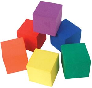 teacher created resources foam color cubes (20615), multi