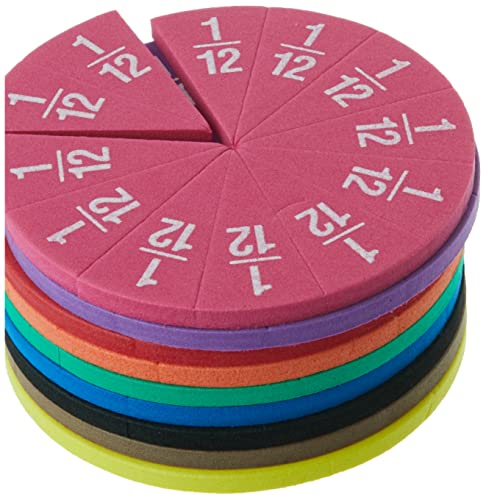 Teacher Created Resources Foam Fraction Circles (20611),Multi