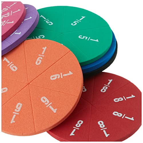 Teacher Created Resources Foam Fraction Circles (20611),Multi